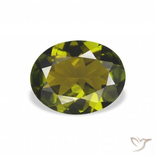 1.51ct 天然 濃いフォレストグリーン トルマリン, 楕円形, VVS
