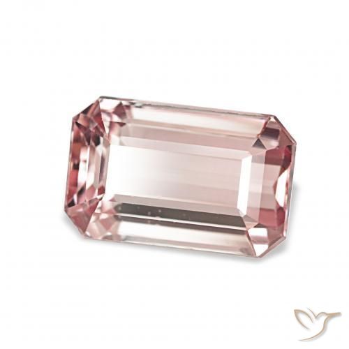 2.41カラットの天然ライトピンクトルマリン、八角形 / エメラルドカット、VVS-VS