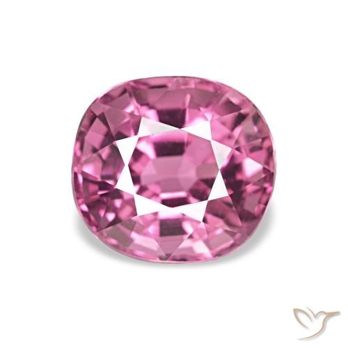 1.01ct ミディアムパープル トルマリン, クッション, VVS