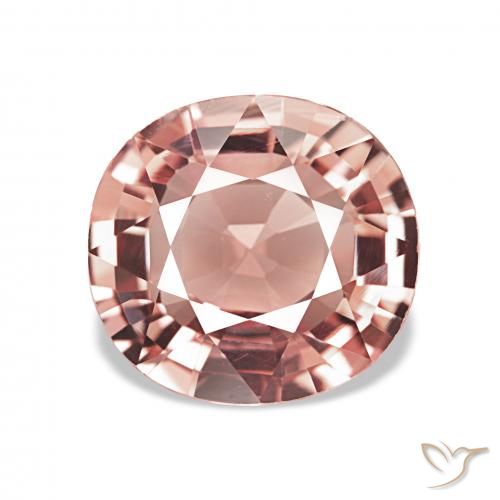 2.71ct オレンジピンク トルマリン, クッション, VVS
