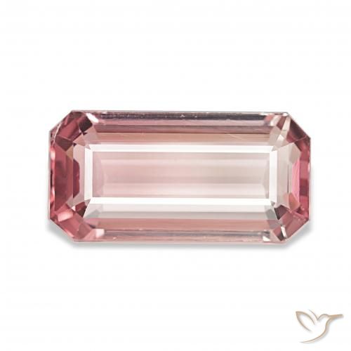 3.74ct Medium Light-Pink トルマリン, エメラルドカット, VS
