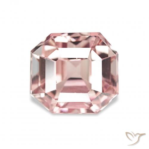 3.16ct アーシーピンク トルマリン, エメラルドカット, VS