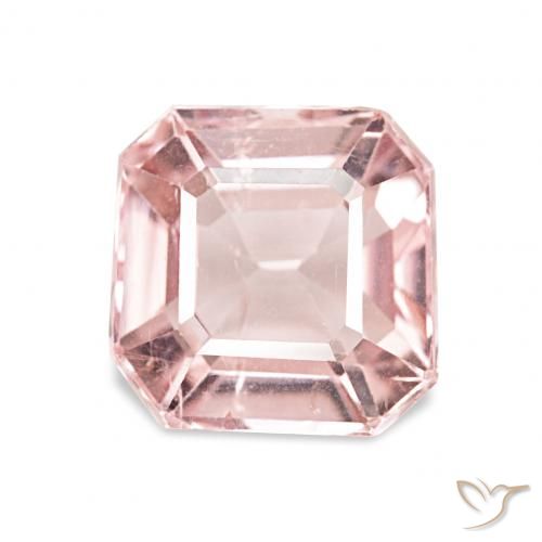2.04ct 薄いバブルガムピンク トルマリン, エメラルドカット, VS