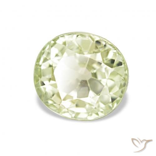 1.99カラットの天然ウォームグリーントルマリン、楕円形、VS