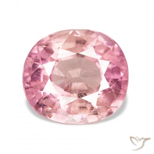 2.96ct オレンジピンク トルマリン, 楕円形, VS