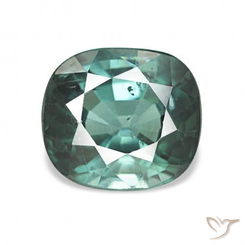1.87ct ダークブルーグリーン トルマリン, クッション, VS