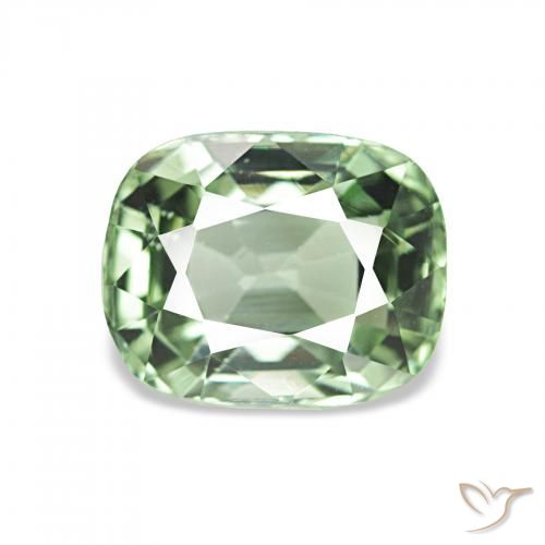 1.80ct ウォームグリーン トルマリン, クッション, VS