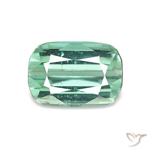 1.75ct ライトブルーグリーン トルマリン, クッション, VS