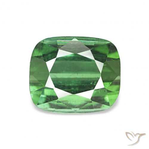 2.00ct グリーン トルマリン, クッション, VS