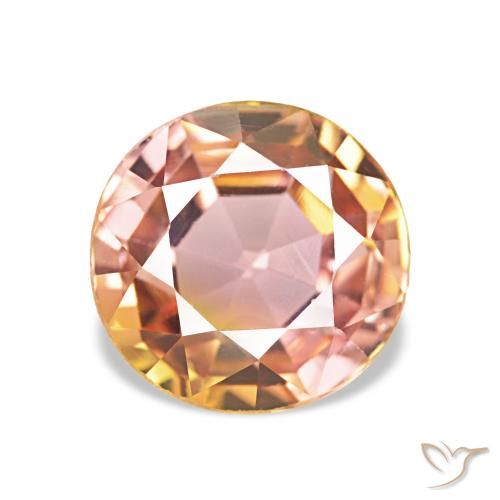 2.03ct マルチカラー トルマリン, ラウンド, VVS