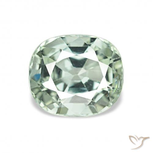 1.64ct ライトグリーン トルマリン, クッション, VVS