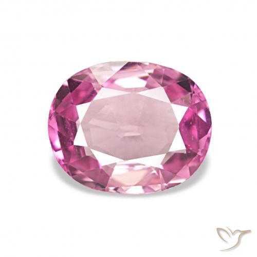 1.12ct 濃いピンク トルマリン, 楕円形, VVS