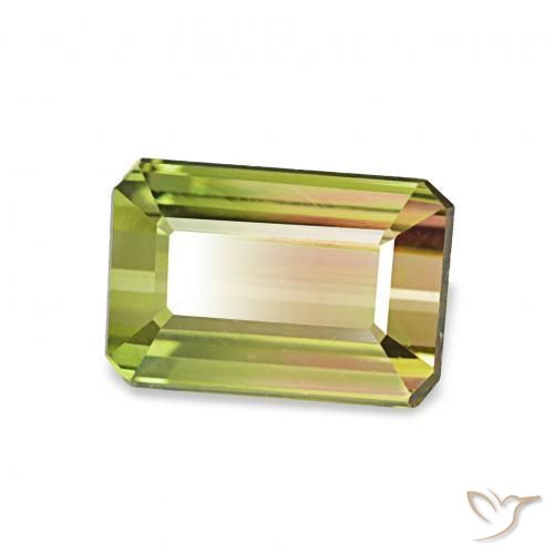 1.32カラットの天然ウォーターメロントルマリン、八角形 / エメラルドカット、VVS