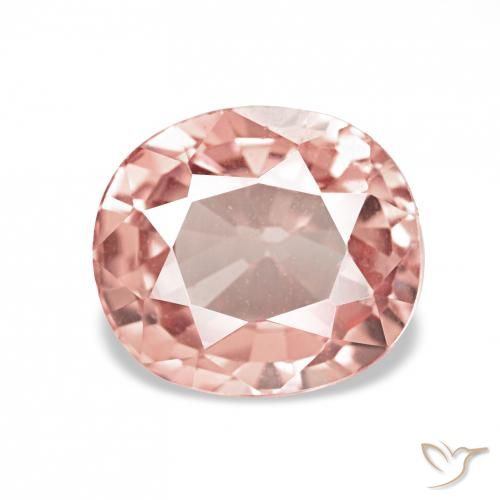 1.37ct オレンジピンク トルマリン, 楕円形, VVS-VS