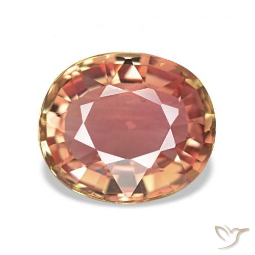 1.60カラットの天然マルチカラートルマリン、楕円形、VVS