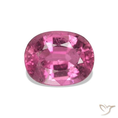 1.48ct ピンクがかったパープル トルマリン, 楕円形, VS-SI