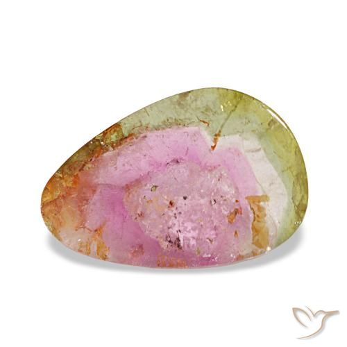 3.66ct マルチカラー トルマリン, ファンシー, 透明