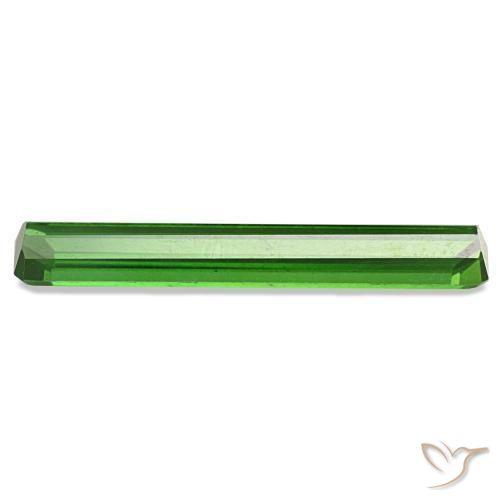 1.67カラットの天然ミディアムグリーントルマリン（19.2×3.3 mm・エメラルドカット）