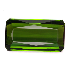 9.80カラットの天然フォレストグリーントルマリン（17.8×9.7 mm・エメラルドカット）