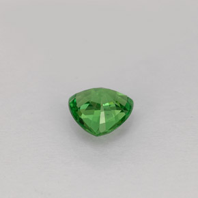0.40カラットの天然クロムグリーンツァボライトガーネット（4.7×4.6 mm・トリリアント）