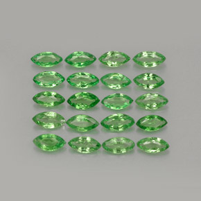3.00カラットの天然鮮やかなグリーンツァボライトガーネット（5.2×2.6 mm・マーキス）