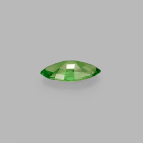 0.41カラットの天然クロムグリーンツァボライトガーネット（7.1×3.6 mm・マーキス）
