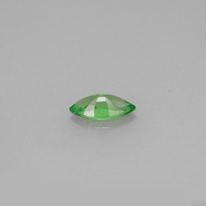 0.42カラットの天然クロムグリーンツァボライトガーネット（7.1×3.5 mm・マーキス）