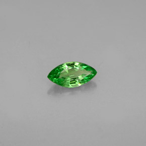 0.30カラットの天然クロムグリーンツァボライトガーネット（6.2×3.2 mm・マーキス）