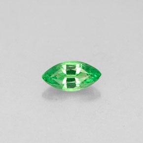 0.24カラットの天然クロムグリーンツァボライトガーネット（5.7×3 mm・マーキス）