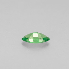 0.24カラットの天然クロムグリーンツァボライトガーネット（5.7×3 mm・マーキス）
