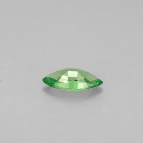 0.25カラットの天然クロムグリーンツァボライトガーネット（6×3.1 mm・マーキス）
