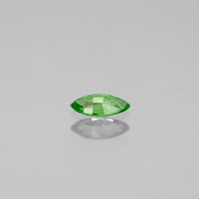 0.25カラットの天然クロムグリーンツァボライトガーネット（5.9×3.1 mm・マーキス）