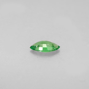 0.24カラットの天然クロムグリーンツァボライトガーネット（6×3.1 mm・マーキス）