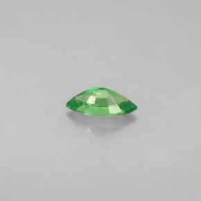 0.29カラットの天然クロムグリーンツァボライトガーネット（6.1×3 mm・マーキス）