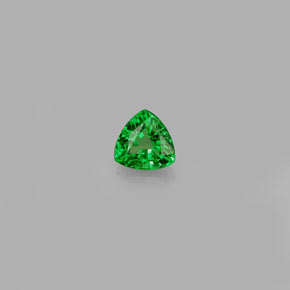 0.30カラットの天然クロムグリーンツァボライトガーネット（4.2×4.1 mm・トリリアント）