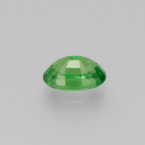 0.59カラットの天然グリーンツァボライトガーネット（6×4 mm・オーバルカット）