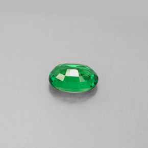 1.17カラットの天然クロムグリーンツァボライトガーネット（7.4×5.1 mm・オーバルカット）