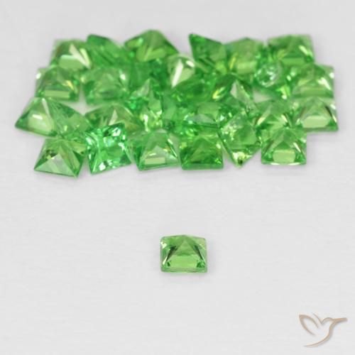 Shop natural 2.41ct 鮮やかなグリーン ツァボライトガーネット gems, 四角形, from タンザニア at GemSelect. In stock, global shipping!