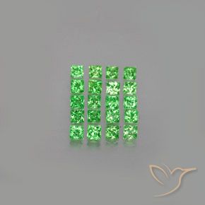 Shop natural 1.31ct エレクトリックグリーン ツァボライトガーネット gems, 四角形, from タンザニア at GemSelect. In stock, global shipping!