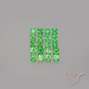 Shop natural 1.54ct 鮮やかなグリーン ツァボライトガーネット gems, 四角形, from タンザニア at GemSelect. In stock, global shipping!