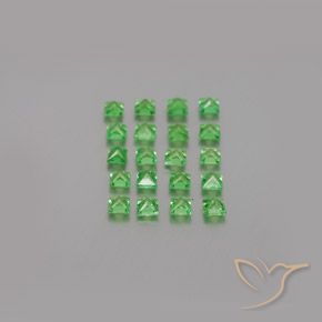 Shop natural 1.54ct 鮮やかなグリーン ツァボライトガーネット gems, 四角形, from タンザニア at GemSelect. In stock, global shipping!