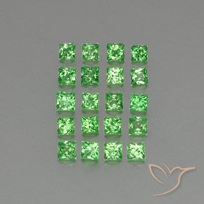 Shop natural 1.78ct 鮮やかなグリーン ツァボライトガーネット gems, 四角形, from タンザニア at GemSelect. In stock, global shipping!