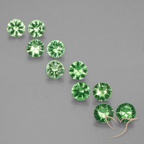 Shop natural 1.91ct 鮮やかなグリーン ツァボライトガーネット gems, ラウンド, from タンザニア at GemSelect. In stock, global shipping!