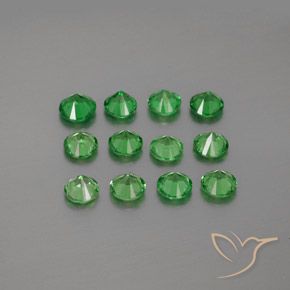 Shop natural 2.94ct ミディアムグリーン ツァボライトガーネット gems, ラウンド, from タンザニア at GemSelect. In stock, global shipping!