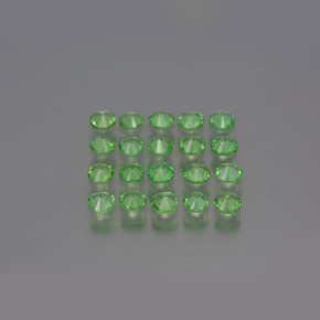 1.61カラットの天然鮮やかな緑ツァボライトガーネット（2.82 mm・ラウンドカット）