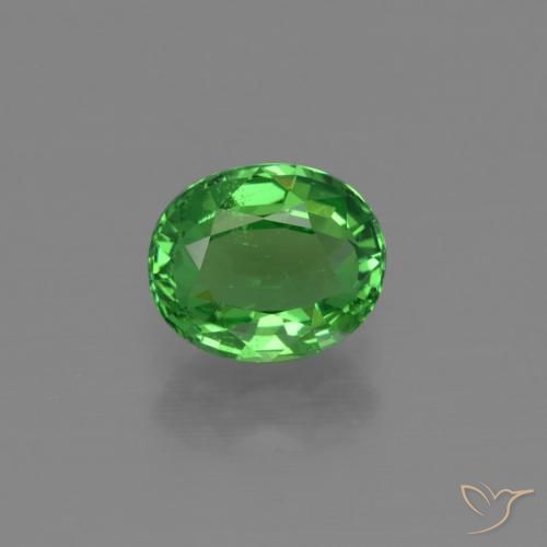 1.21ct 天然 鮮やかなグリーン ツァボライトガーネット, 楕円形, VS