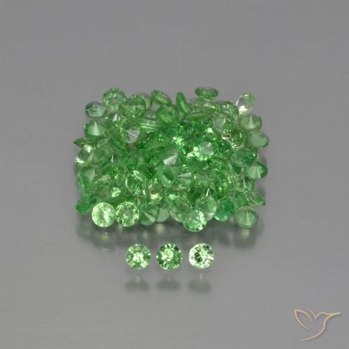 Shop natural 4.09ct ミディアムグリーン ツァボライトガーネット gems, ラウンド, from ケニア at GemSelect. In stock, global shipping!