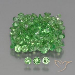 Shop natural 4.09ct ミディアムグリーン ツァボライトガーネット gems, ラウンド, from ケニア at GemSelect. In stock, global shipping!