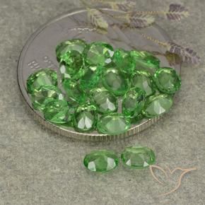Shop natural 3.04ct ミディアムグリーン ツァボライトガーネット gems, 楕円形, from タンザニア at GemSelect. In stock, global shipping!