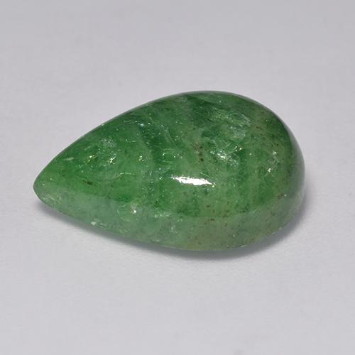 12.26カラットの天然マルチカラーグリーンツァボライトガーネット（17.5×12.6 mm・洋梨の形）